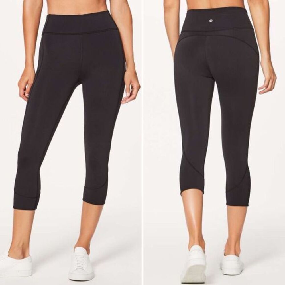 Lululemon In Movement Crop Everlux 19" in Black Size 4